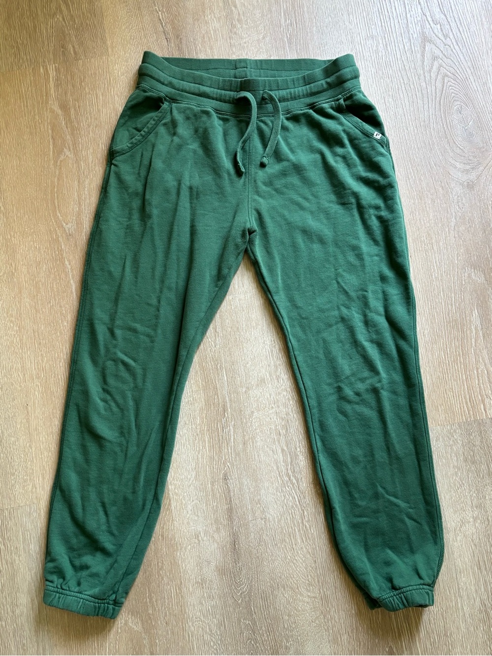 Pact Women’s Green Organic Cozy Drawstring Joggers size Medium
